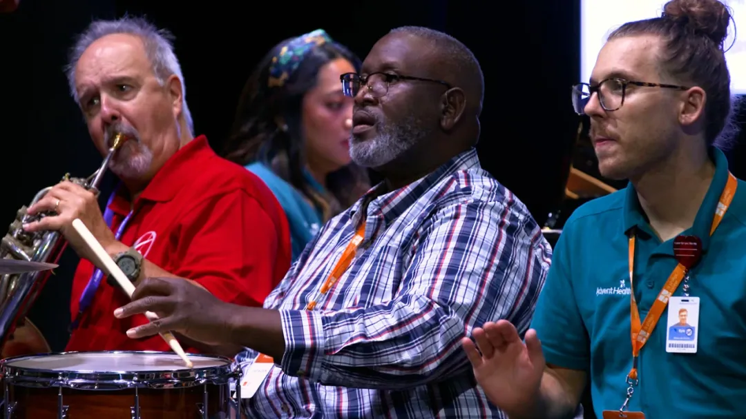 musicians playing music together