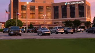 Front view of the AdventHealth Central Texas building
