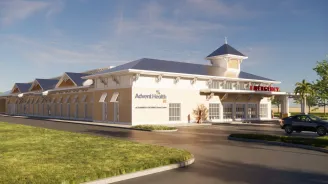 Rendering of AdventHealth ER at FLAMINGO CROSSINGS Town Center 