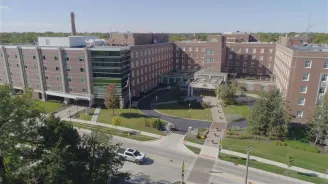 Aerial photo of uChicago Medicine AdventHealth Hinsdale