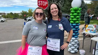 Nurses participate in the March of Dimes walk