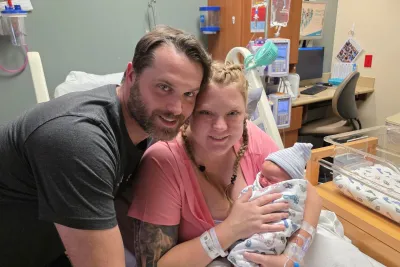 First baby of 2026 born at The Baby Place has perfect timing for family