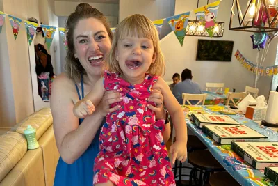 Stephanie Brown After Treatment with Her Daughter