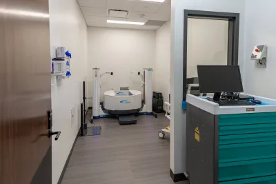 The Low-Dose Weight-Bearing CT Scanner inside the AdventHealth Training Center 