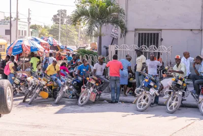 Men on Bikes in Haiti
