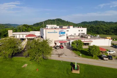 A full view of AdventHealth Manchester's ER building