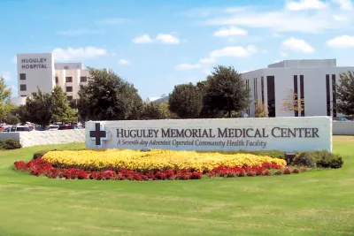 Vintage photo of Huguley Memorial Medical Center, now Texas Health Huguley Hospital Fort Worth South.