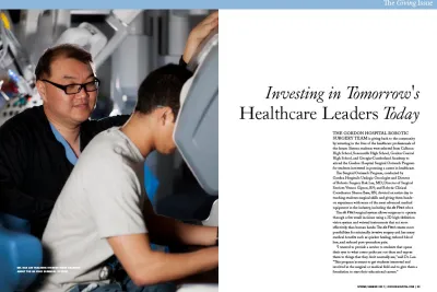 preview of robotic surgery from spring 2017 northwest georgia health magazine