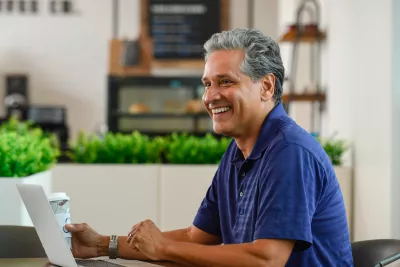 Patient at coffee shop