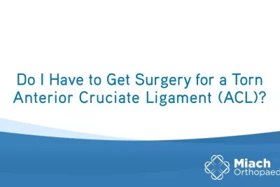 Do I Have to Get Surgery for a Torn ACL? | Q&A | Dr. Sean Keyes | BEAR Implant | Miach Orthopaedics