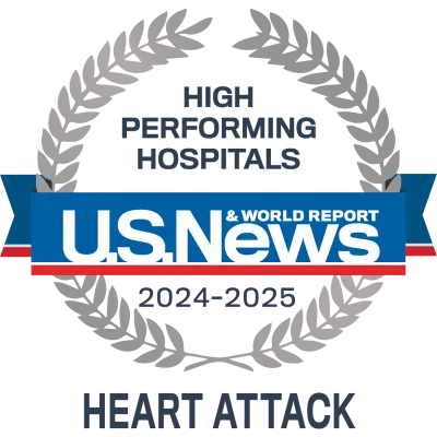 AdventHealth Orlando is recognized by U.S. News & World Report as a nationally rated leader in heart attack care.