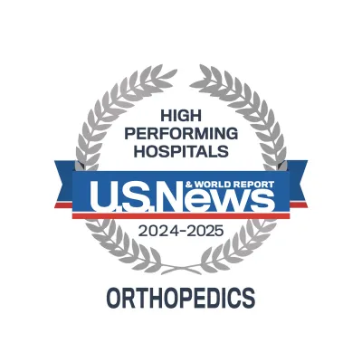 AdventHealth Orlando is recognized by U.S. News & World Report as the only nationally rated leader in orthopedics in Greater Orlando.