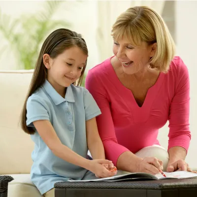 Coloring with Grandma is the best.