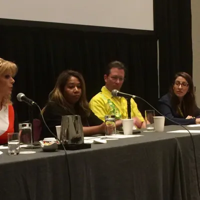 Dr. Sharona Ross speaking at the Multisociety Advanced Skills Training in Emergency Surgery Course