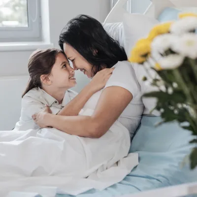 Hugging a Transplant Patient