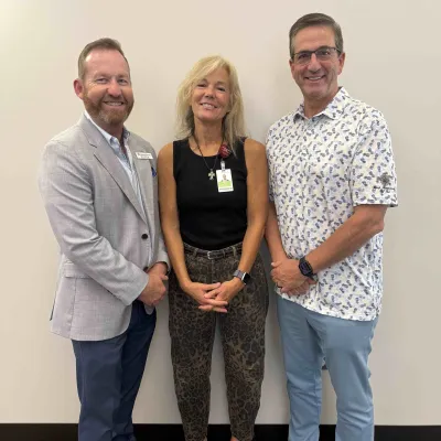 The AdventHealth New Smyrna Beach Foundation has announced the appointment of three new members to its Board of Directors: (from left to right) Mark Billings, Anne Kerr and Phillip Grudzinski.. 
