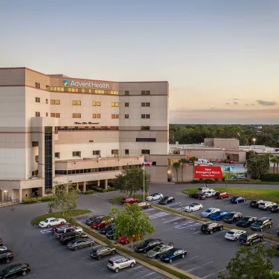 A vast view of AdventHealth North Pinellas and the surrounding area