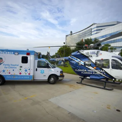 Children's Ambulance and Helicopter 