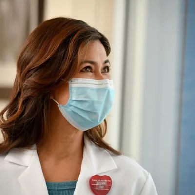 A three-quarters view of a AdventHealth physician