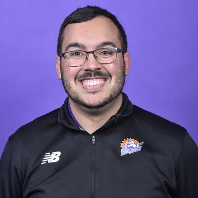  A Photo Headshot of Brian DeAlmieda, ATC Wearing His Solar Bears Gear