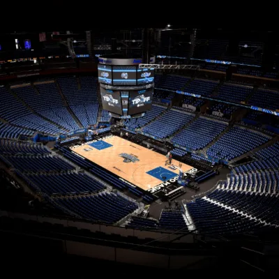 Orlando Magic home court, in Orlando, FL