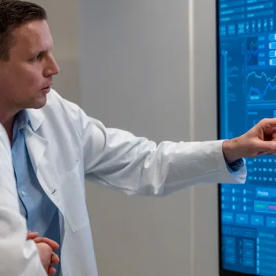 ortho team reviews scans