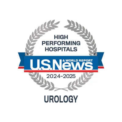 AdventHealth Orlando is recognized by U.S. News & World Report as a nationally rated leader in Urology.
