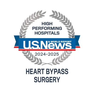 AdventHealth Orlando is recognized by U.S. News & World Report as a nationally rated leader in Heart Bypass Surgery.