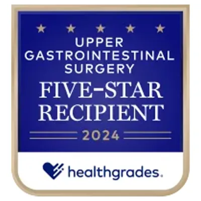 Upper Gastrointestinal Surgery, Five-Star Recipient, 2024, Healthgrades