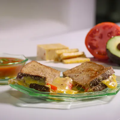 picture of a grilled habanero cheese sandwich