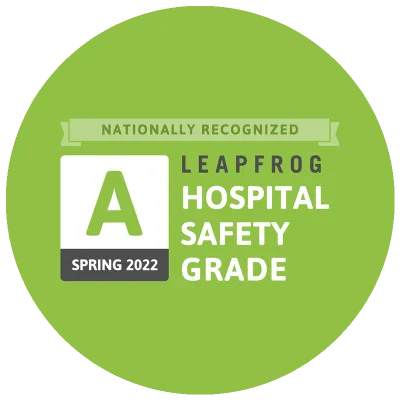 AdventHealth has earned the "Hospital Safety Grade" by Leapfrog for Spring 2022