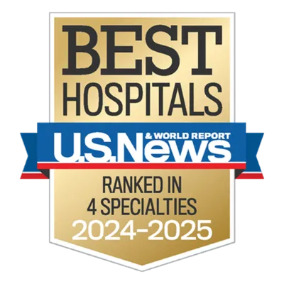 U.S. News Best Hospitals Award: Ranked in 4 Specialties 2024-2025