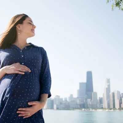 Pregnant Woman Outdoors
