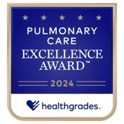 Pulmonary Care Excellence Award 2024, Healthgrades