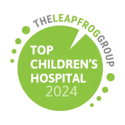 The Leapfrog Group Top Children's Hospital 2024 Badge