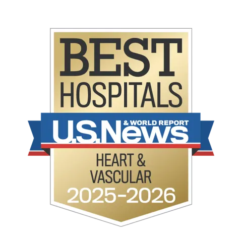 AdventHealth Orlando is recognized by U.S. News & World Report as a high performing hospital.