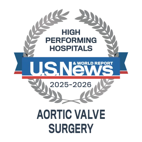 AdventHealth Orlando is recognized by U.S. News & World Report as a high performing hospital.