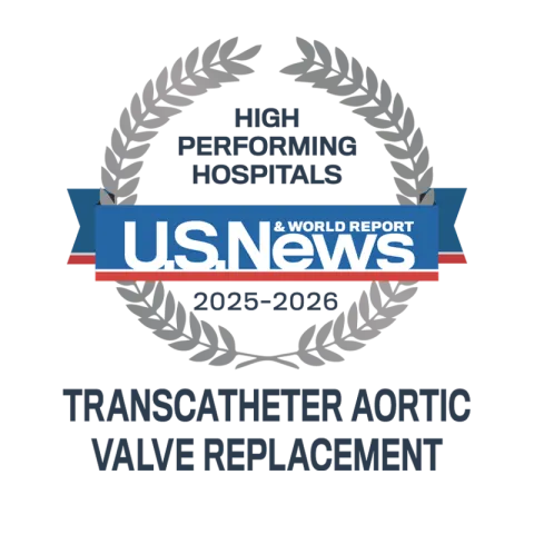 AdventHealth Orlando is recognized by U.S. News & World Report as a high performing hospital.