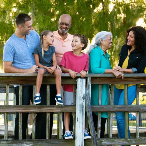 Multigenerational Family at the park