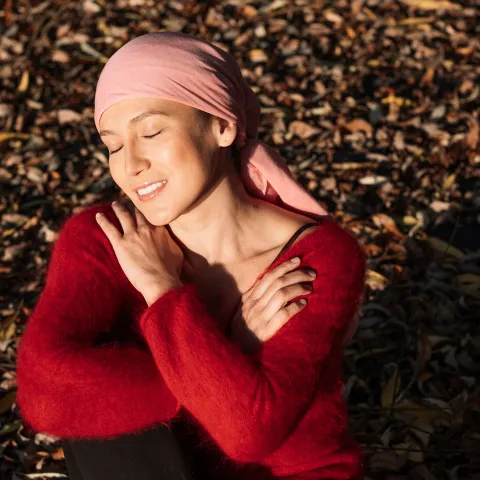 Breast Cancer Woman Smiling Outdoors