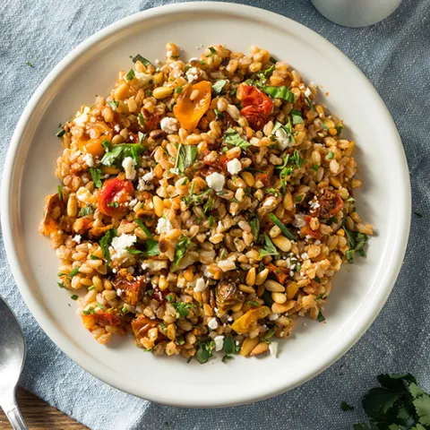 Farro-Vegetable Risotto