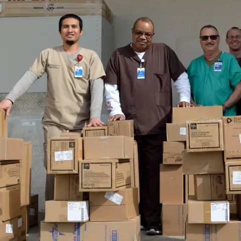 Clinic Supplies Donation to Local Schools