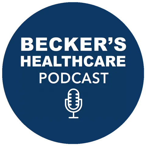 The logo for Becker's Healthcare Podcast