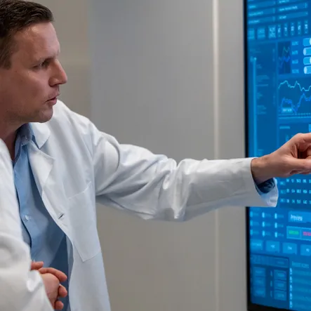 ortho team reviews scans