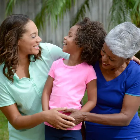 Portrait of third generation women