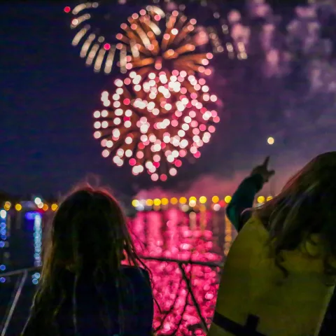 Image of a fireworks display
