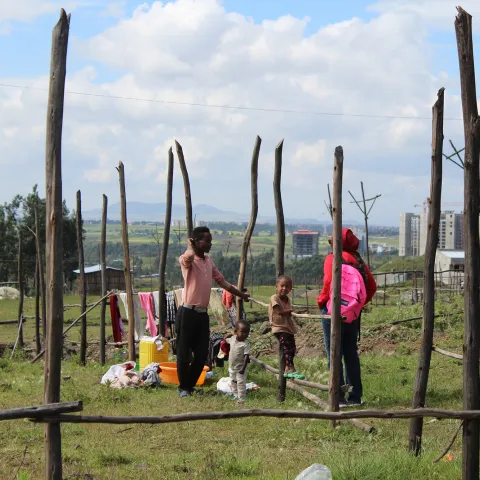 Ethiopian family farming 