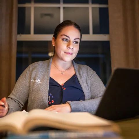 AdventHealth nurse studying