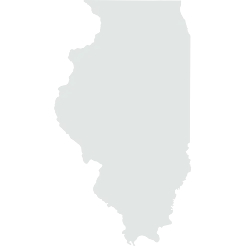 A Silhouette of the State of Illinois