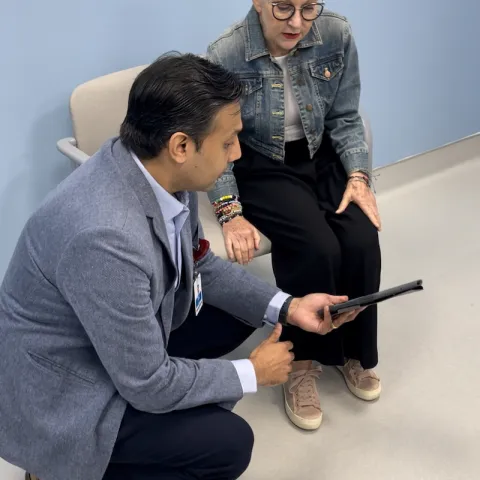 Margaret Kohn and physician